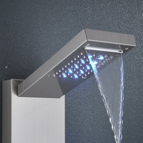 AlenArtWater 45" Shower Panel Fixed Shower Head & Reviews Wayfair